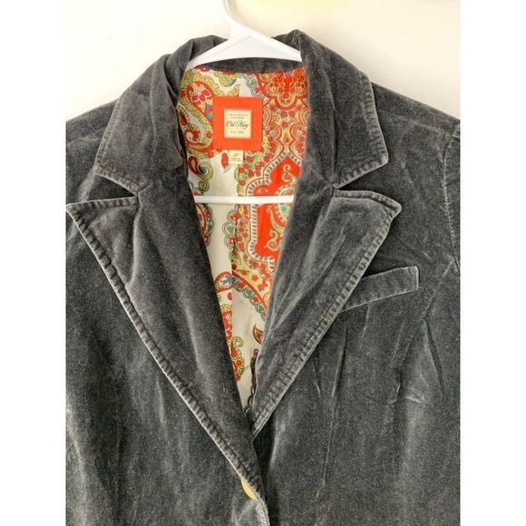 Womens Old Navy Holiday 2005 Velvet Riding Jacket Vintage Small 5238 Blazer - Picture 3 of 9